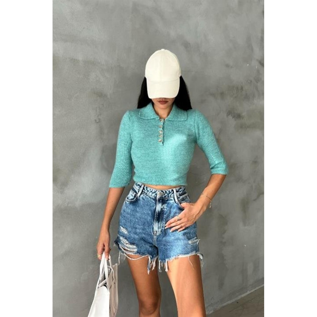 LorisBağlamalı Crop Triko 1062-02 155843 LorisBağlamalı Crop Triko 1062-02 155843