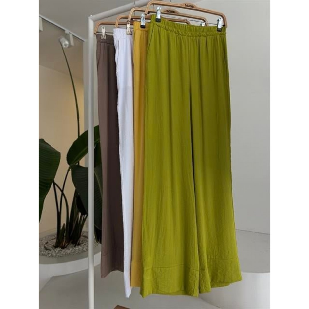 Kruvaze Model Klasik Pantolonlu Çupra Keten Takım 10191 159445