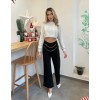 Kadın Beli Zincir Detay Ithal Krep Pantolon - 135591 Kadın Beli Zincir Detay Ithal Krep Pantolon - 135591