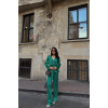 SATEN KRUVAZE BAĞLAMALI BLUZ- PANTOLON TAKIM - Yeşil 153591 SATEN KRUVAZE BAĞLAMALI BLUZ- PANTOLON TAKIM - Yeşil 153591
