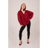 Basic Oversize Bordo Gömlek - 147351 Basic Oversize Bordo Gömlek - 147351