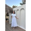 Beyaz Nakışlı İşlemeli Elbise - 153504 Beyaz Nakışlı İşlemeli Elbise - 153504