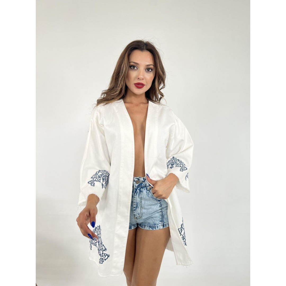 6209 KİMONO-BEYAZ - 142780