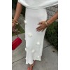 Eteği Gül Detay Madonna Yaka Elbise 2863 - 159075 Eteği Gül Detay Madonna Yaka Elbise 2863 - 159075
