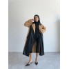 TRENCH BOYUNA DERİ PARÇALI - Bej - 152749 TRENCH BOYUNA DERİ PARÇALI - Bej - 152749