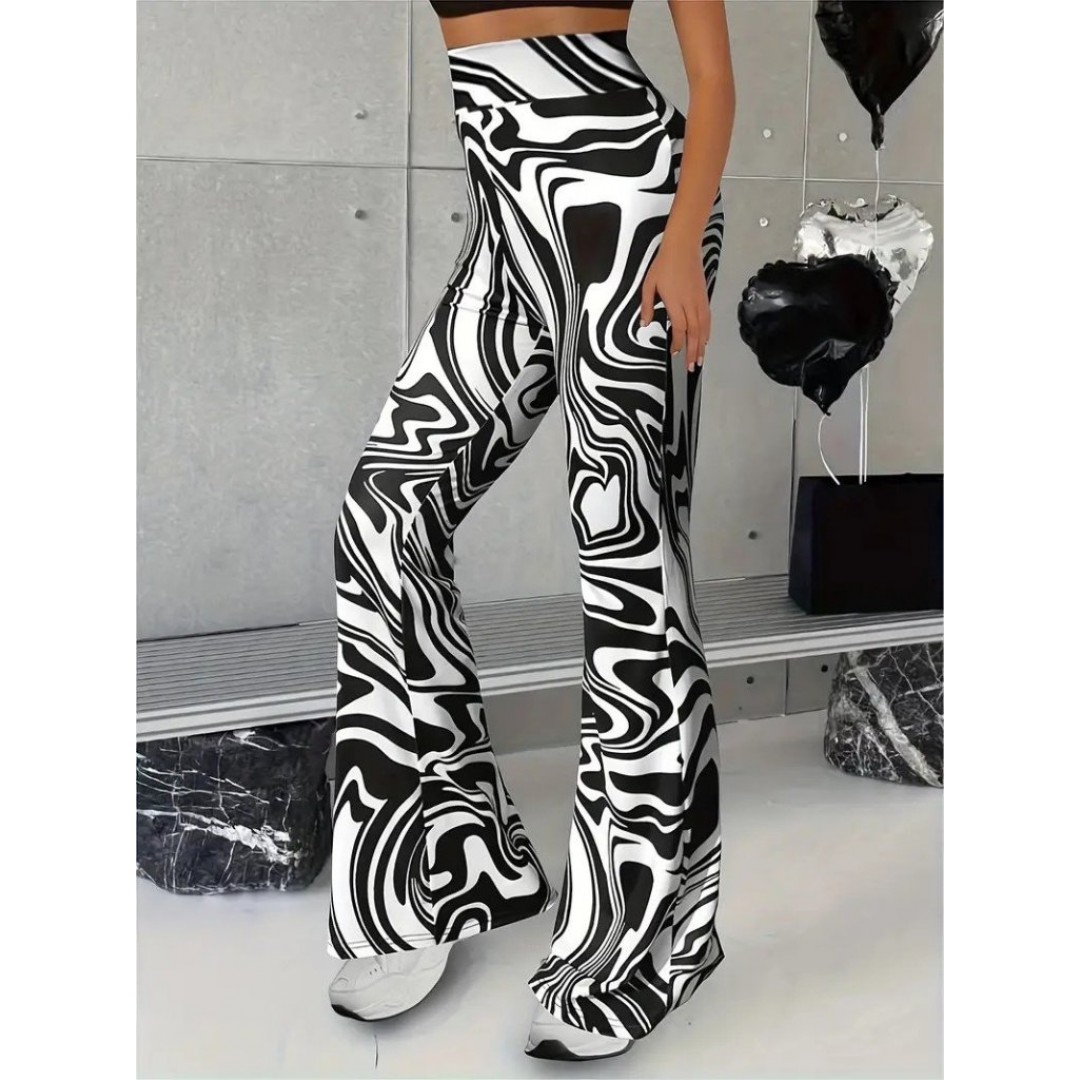 Kadın Yüksek Bel Zebra Desenli Tayt 157382 Kadın Yüksek Bel Zebra Desenli Tayt 157382