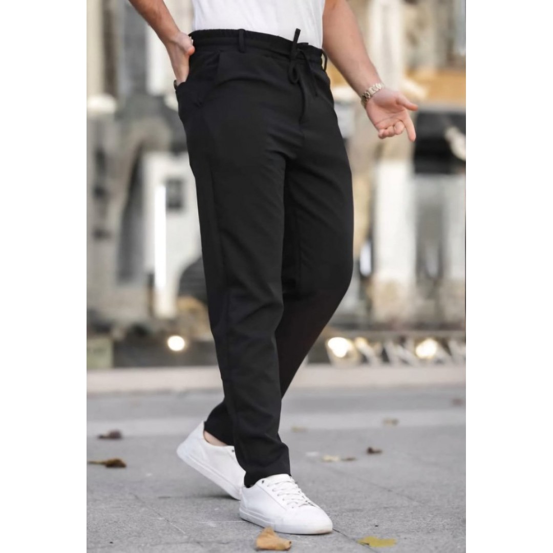 Erkek Beli Bağcıklı Jogger Pantolon - 156760