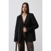 Önü Bağlamalı Blazer Ceket - Siyah 151564 Önü Bağlamalı Blazer Ceket - Siyah 151564
