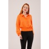 Bel Ve Bilek Lastikli Turuncu Bluz 147299 Bel Ve Bilek Lastikli Turuncu Bluz 147299