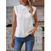Kadın Kısa Reglan Kollu Yarı Balıkçı Yaka Ithal Krep Bluz - 160066 Kadın Kısa Reglan Kollu Yarı Balıkçı Yaka Ithal Krep Bluz - 160066