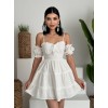 Lucca Kolu Lastikli Mini Elbise - 147098 Lucca Kolu Lastikli Mini Elbise - 147098