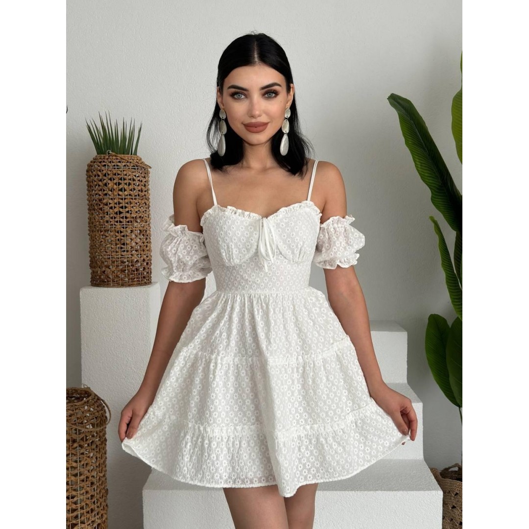 Lucca Kolu Lastikli Mini Elbise - 147098 Lucca Kolu Lastikli Mini Elbise - 147098