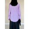 Lila Poplin Gömlek 149693