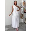 Tek Omuzlu Pile Detay Maxi Elbise 2895 160561 Tek Omuzlu Pile Detay Maxi Elbise 2895 160561