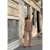 KENDİNDEN DESENLİ KRINKILL GÖMLEK - PANTOLON TK - Bej 152262 KENDİNDEN DESENLİ KRINKILL GÖMLEK - PANTOLON TK - Bej 152262