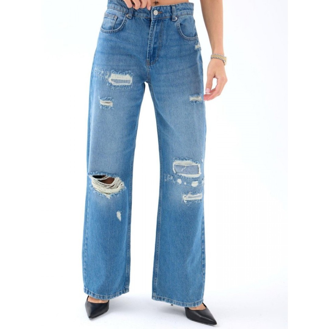 7181 KOT PANTOLON-MAVİ - 158296 7181 KOT PANTOLON-MAVİ - 158296