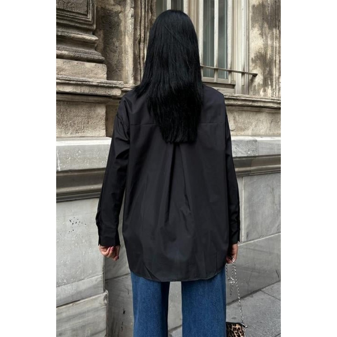 Kuşgözü Ve Biye Detaylı Poplin Gömlek 3419 158446 Kuşgözü Ve Biye Detaylı Poplin Gömlek 3419 158446