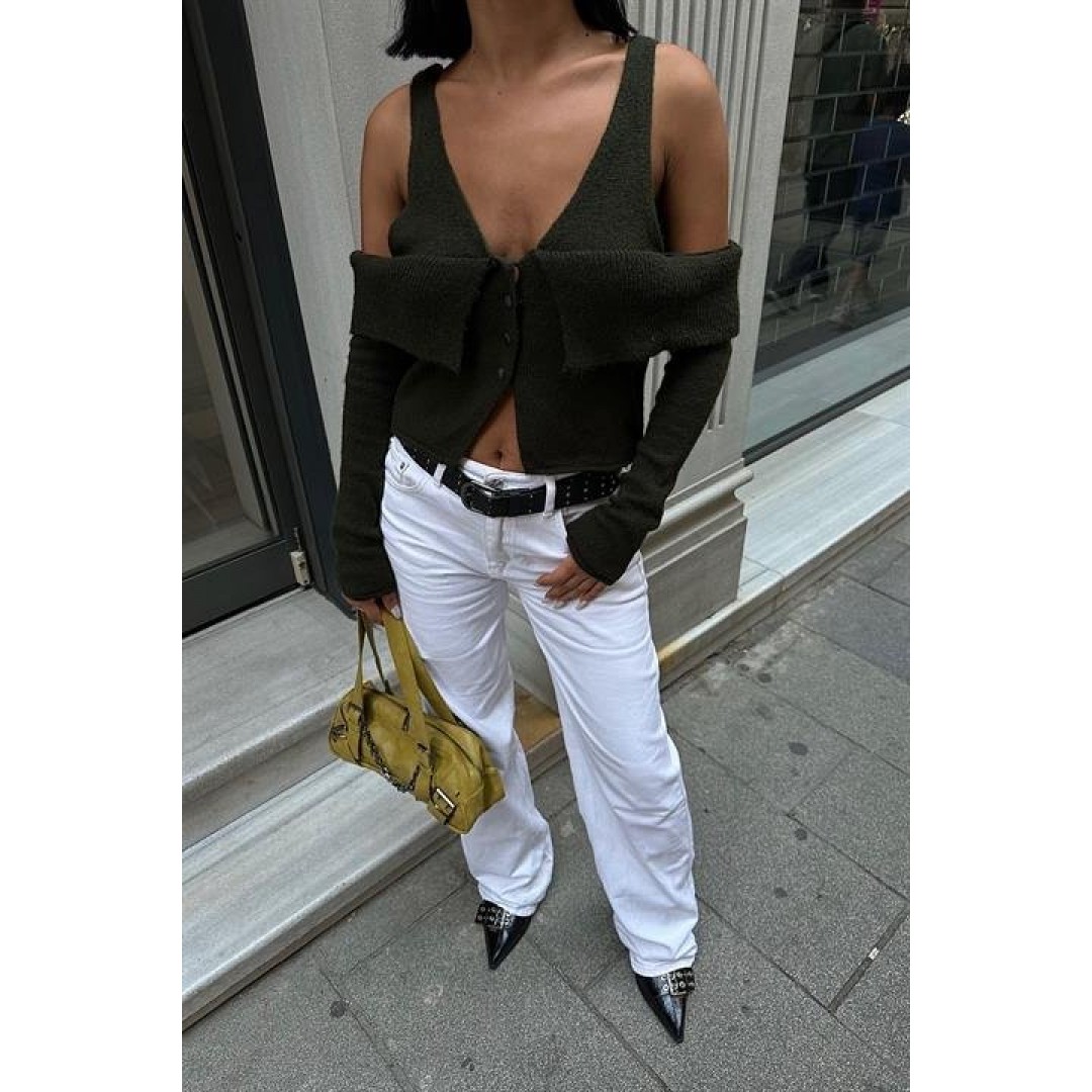 Cynthia Cut Out Triko Hırka 5116-23 155735 Cynthia Cut Out Triko Hırka 5116-23 155735