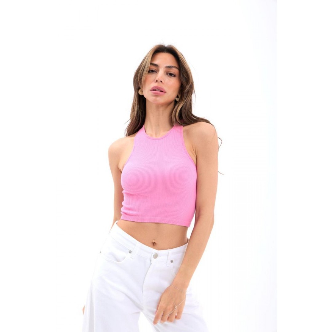 2501 SPORCU YARIM T-SHİRT-PEMBE