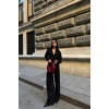 ÇİZGİLİ BLUZ - PANTOLON TAKIM - Siyah 153603 ÇİZGİLİ BLUZ - PANTOLON TAKIM - Siyah 153603