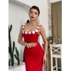 Mıng Çiçek Detaylı Elbise - 160495