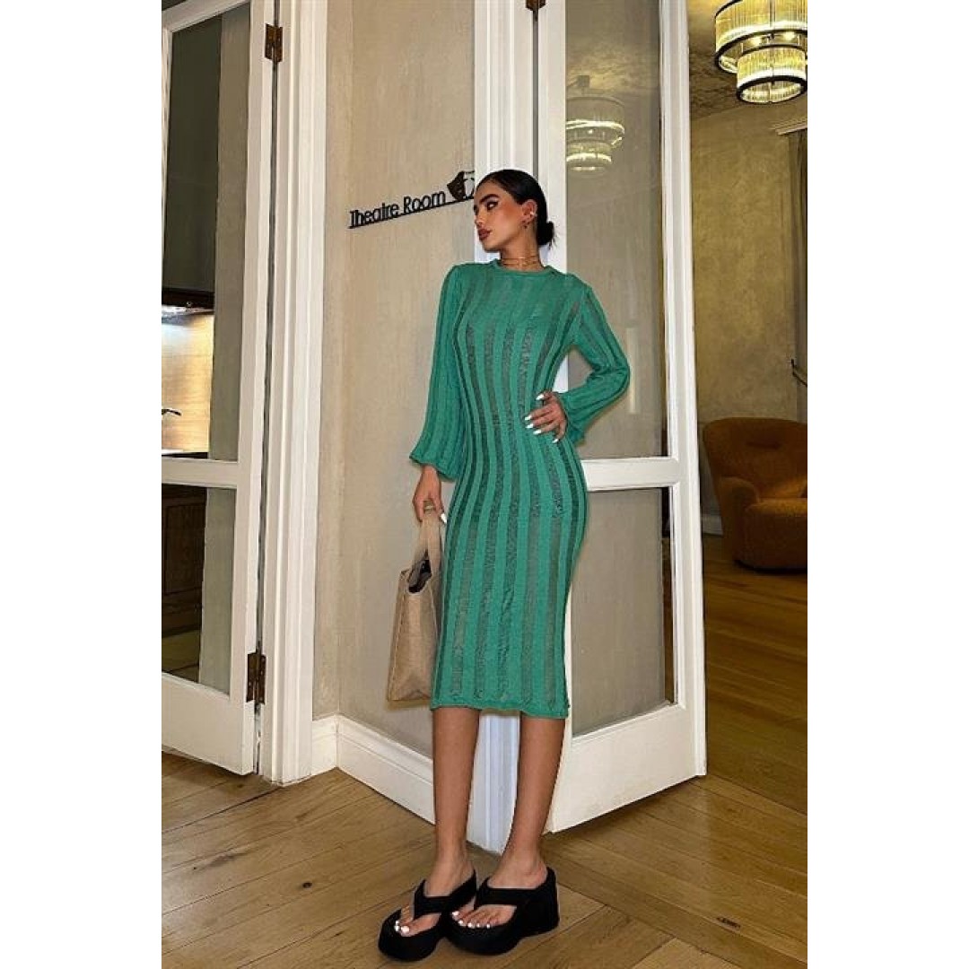 Marcella Kroşe Midi Elbise 2663-23 155752 Marcella Kroşe Midi Elbise 2663-23 155752