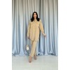 Camel Yıkamalı Gömlek Ve Pantolon Takım 153809 Camel Yıkamalı Gömlek Ve Pantolon Takım 153809