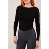 Yaka Detay Uzun Kollu Basic Siyah Bluz 147410 Yaka Detay Uzun Kollu Basic Siyah Bluz 147410
