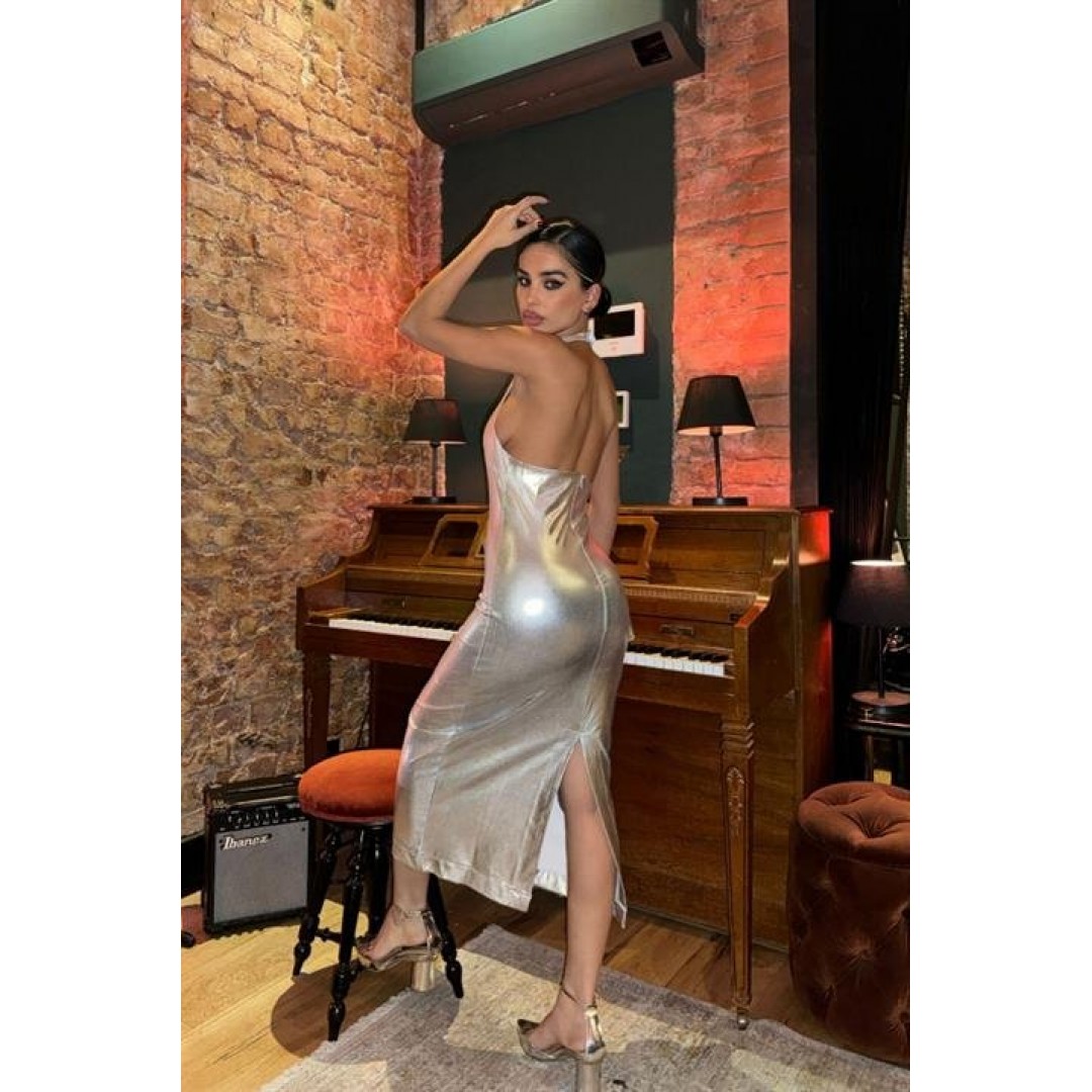 Felicia Sırt Dekolteli Elbise 2583-08 - 155756 Felicia Sırt Dekolteli Elbise 2583-08 - 155756