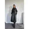 Siyah Reglan Kol Trençkot 153039