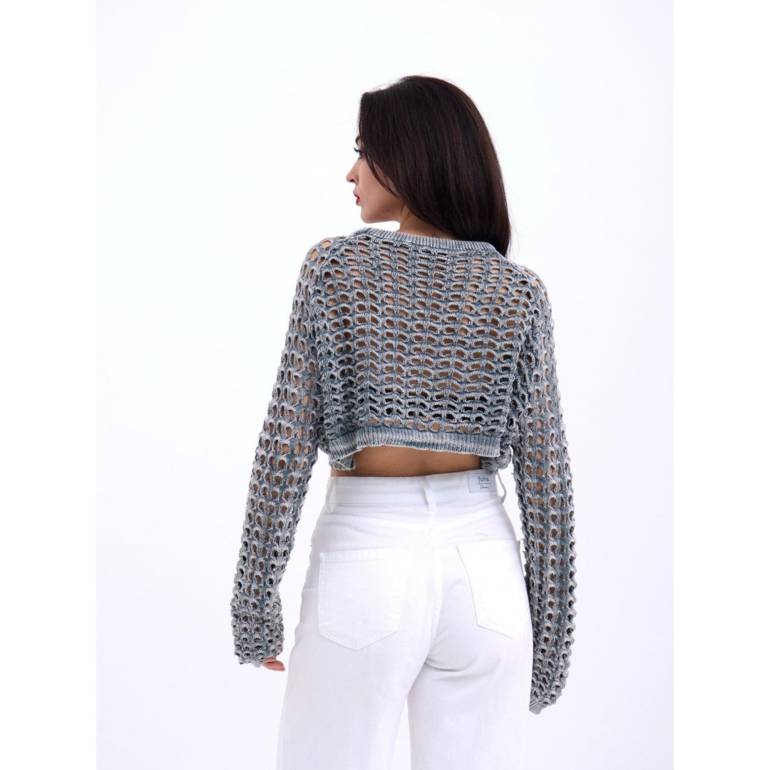 3958 TRİKO FİLE BOLERO-GRİ - 143676 3958 TRİKO FİLE BOLERO-GRİ - 143676