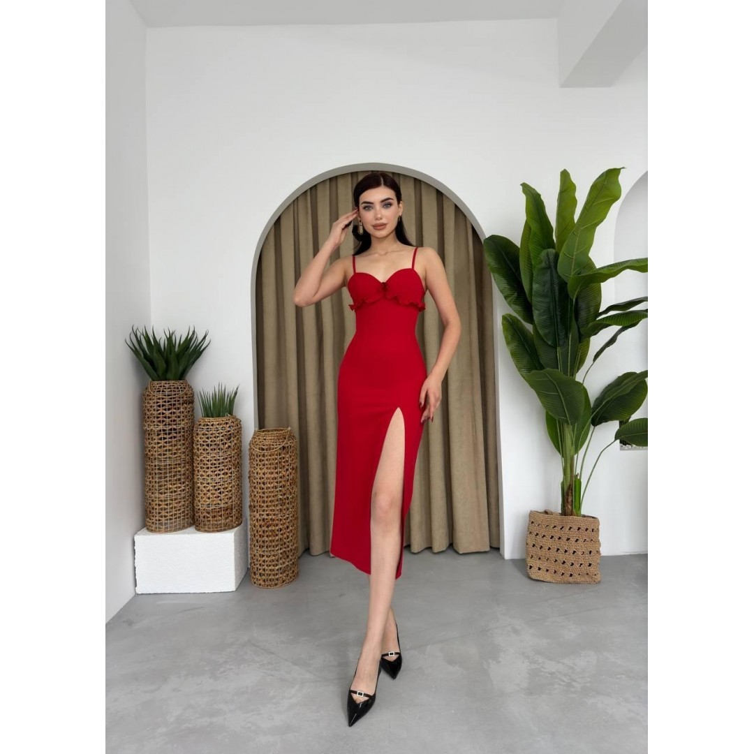 Papalia Sırt Detaylı Elbise - 147489 Papalia Sırt Detaylı Elbise - 147489