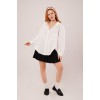 Basic Oversize Beyaz Gömlek - 147317 Basic Oversize Beyaz Gömlek - 147317
