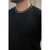 Erkek Bisiklet Yaka çizgi Desenli Ribanalı Kısa Kollu Tshirt - 159136 Erkek Bisiklet Yaka çizgi Desenli Ribanalı Kısa Kollu Tshirt - 159136