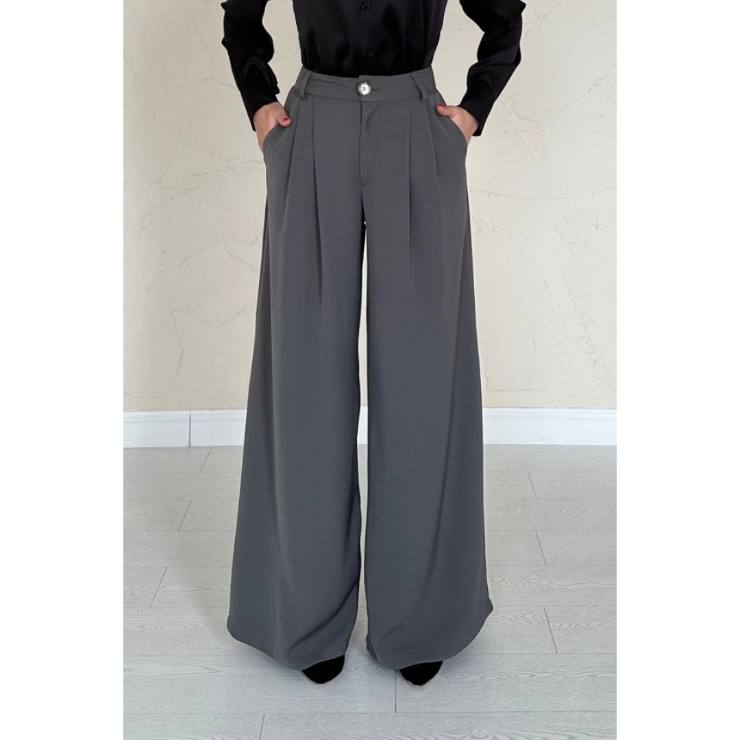 Füme Pileli Comfort Pantolon 154000 Füme Pileli Comfort Pantolon 154000