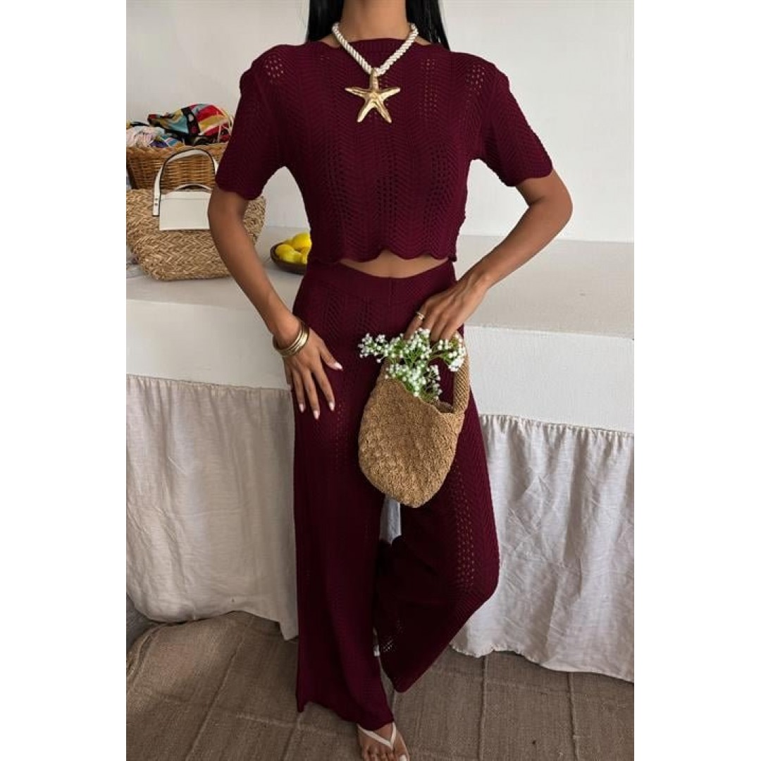 Triko Bluz Pantolon İkili Takım 10084-025 - 159441 Triko Bluz Pantolon İkili Takım 10084-025 - 159441