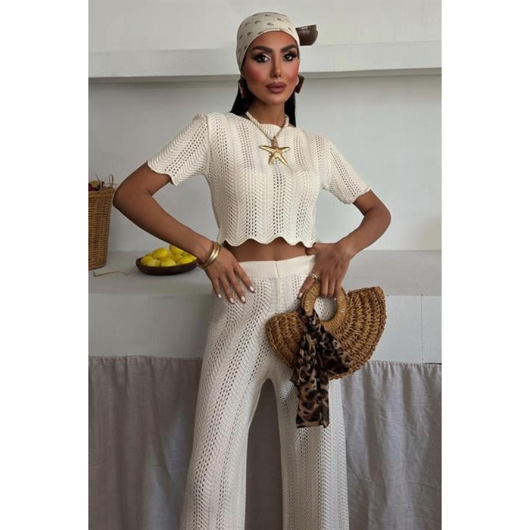 Triko Bluz Pantolon İkili Takım 10084-025 - 159440 Triko Bluz Pantolon İkili Takım 10084-025 - 159440