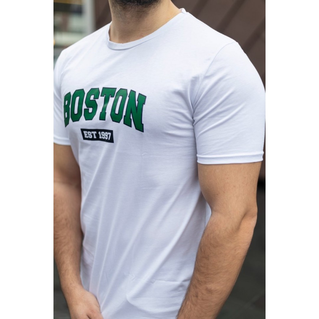 Erkek Boston Baskılı Süprem T-shirt 141673 Erkek Boston Baskılı Süprem T-shirt 141673