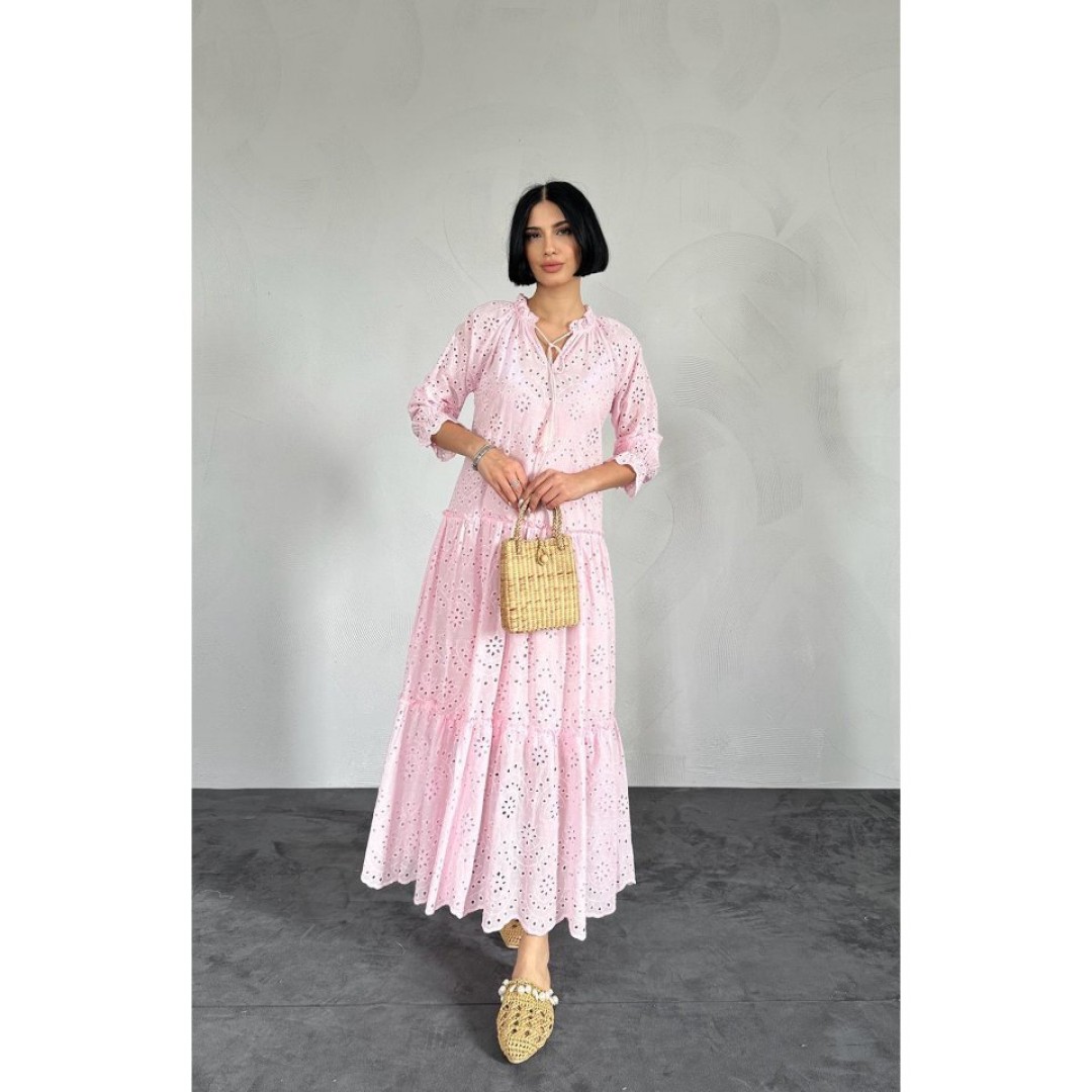 Pembe Dantelli New Elbise 150786 Pembe Dantelli New Elbise 150786