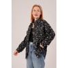 Eskitme Görünümlü Denim Siyah Gömlek - 147516 Eskitme Görünümlü Denim Siyah Gömlek - 147516