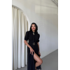 YAKA DÜĞME DETAYLI ELBİSE - Siyah 154391 YAKA DÜĞME DETAYLI ELBİSE - Siyah 154391
