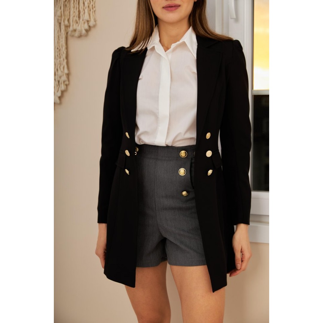 Siyah Blazer Düğmeli Ceket 151229 Siyah Blazer Düğmeli Ceket 151229