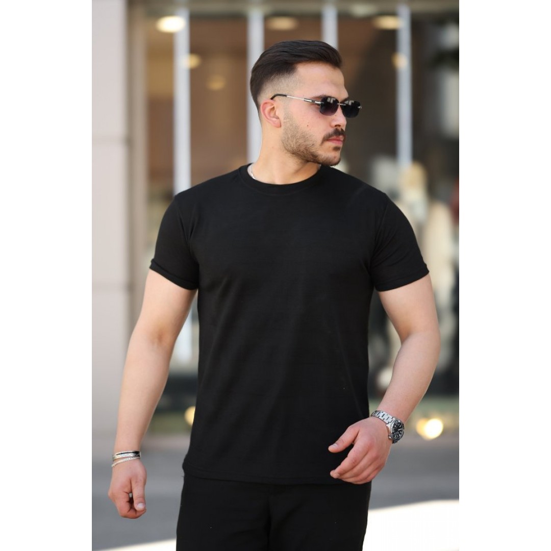 Erkek Mini Jakarlı Kısa Kollu T-shirt - 161228 Erkek Mini Jakarlı Kısa Kollu T-shirt - 161228