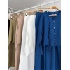 Önü İnce Kordon Detaylı Ve Double Paça Pantolonlu Takım 10180 159420 Önü İnce Kordon Detaylı Ve Double Paça Pantolonlu Takım 10180 159420