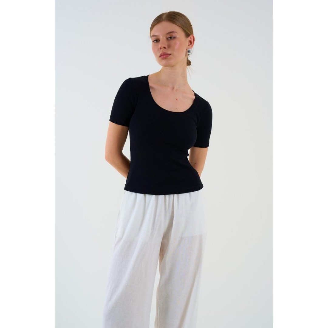 Kısa Kollu T-shirt - Siyah 147902 Kısa Kollu T-shirt - Siyah 147902