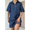 Mavi Tencel Kuplu Elbise - 153486 Mavi Tencel Kuplu Elbise - 153486