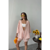 ÇİZGİLİ TUNİK - ŞORT TAKIM - Orange 163863 ÇİZGİLİ TUNİK - ŞORT TAKIM - Orange 163863