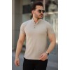 Erkek Hakim Yaka Dokuma Pamuklu Kumaş Kısa Kollu T-shirt 160089 Erkek Hakim Yaka Dokuma Pamuklu Kumaş Kısa Kollu T-shirt 160089