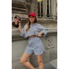 Volerie Çizgili Şortlu Takım 9342-17 155802 Volerie Çizgili Şortlu Takım 9342-17 155802