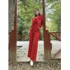Kırmızı Askılı Büstiyer Ceket Ve Pantolon Takım 152295